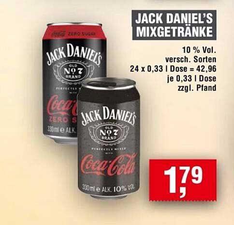 JACK DANIEL'S MIXGETRÄNKE