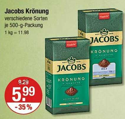 Jacobs Krönung verschiedene Sorten je 500-g-Packung