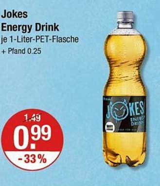 Jokes Energy Drink 1-Liter-PET-Flasche