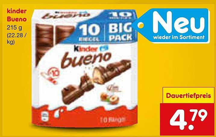 kinder Bueno 10er Big Pack (215 g)