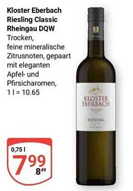 Kloster Eberbach Riesling Classic Rheingau DQW