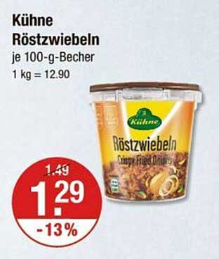 Kühne Röstzwiebeln je 100-g-Becher