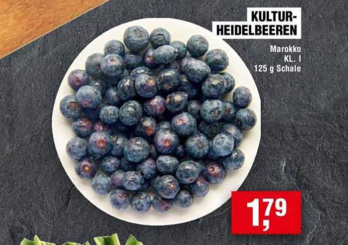 Kultur-Heidelbeeren aus Marokko, 125 g Schale