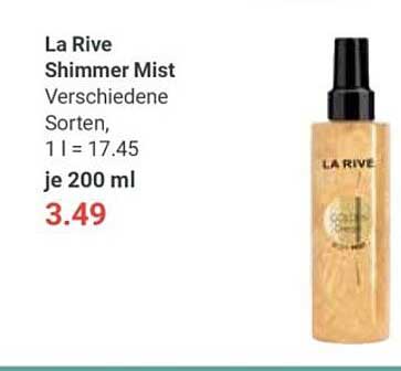 La Rive Shimmer Mist 200 ml - Verschiedene Sorten