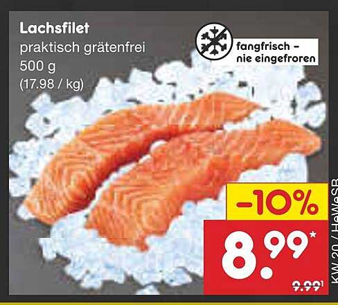 Lachsfilet praktisch grätenfrei 500 g