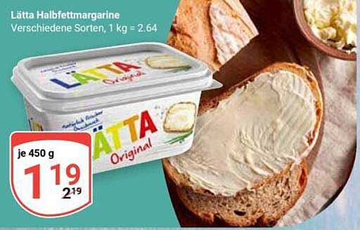 Lätta Halbfettmargarine, verschiedene Sorten