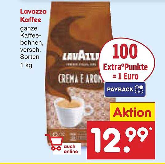 Lavazza Kaffee – ganze Kaffeebohnen, verschiedene Sorten 1 kg