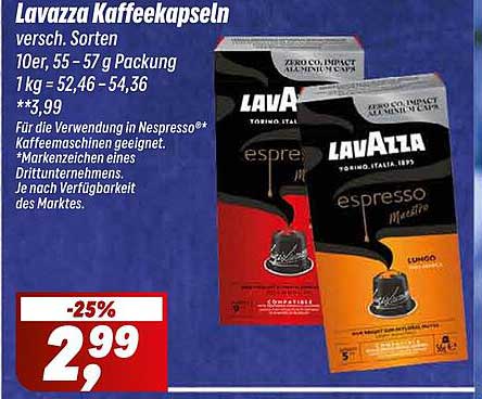 Lavazza Kaffeekapseln - verschiedene Sorten 10er Packung