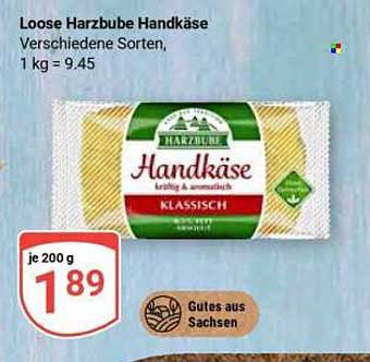 Loose Harzbube Handkäse 200 g für nur 1,89 €
