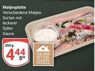 Matjesplatte – Verschiedene Matjes-Sorten mit leckerer Sylter Sauce