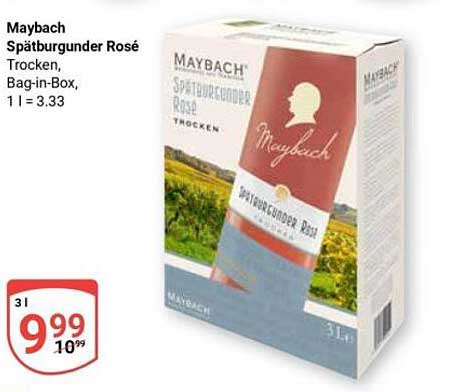 Maybach Spätburgunder Rosé, Trocken, Bag-in-Box (3 l)