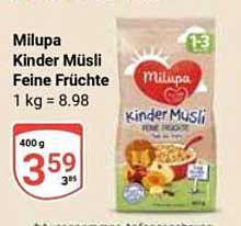 Milupa Kinder Müsli Feine Früchte 400 g