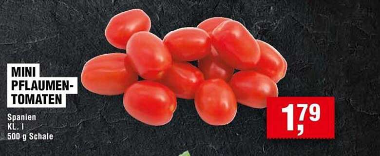 MINI PFLAUMEN-TOMATEN - 500 g Schale aus Spanien