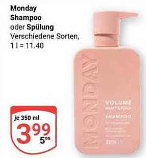 Monday Shampoo oder Spülung, 350 ml
