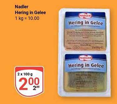 Nadler Hering in Gelee 2 x 100 g