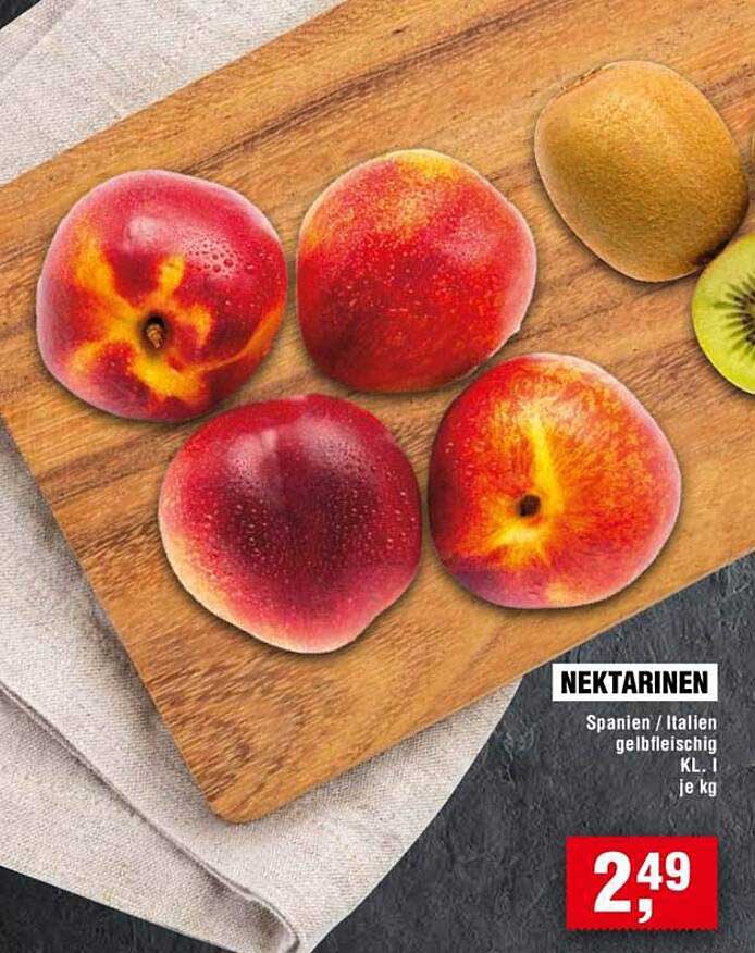 NEKTARINEN Spanien / Italien gelbfleischig KL. I je kg