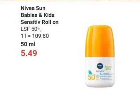 Nivea Sun Babies & Kids Sensitiv Roll on LSF 50+ 50 ml