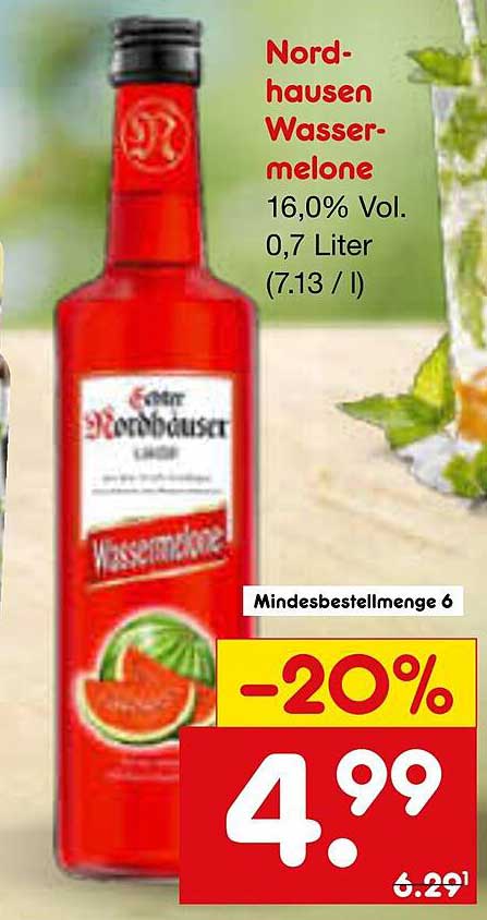 Nordhausen Wassermelone 16,0% Vol. 0,7 Liter