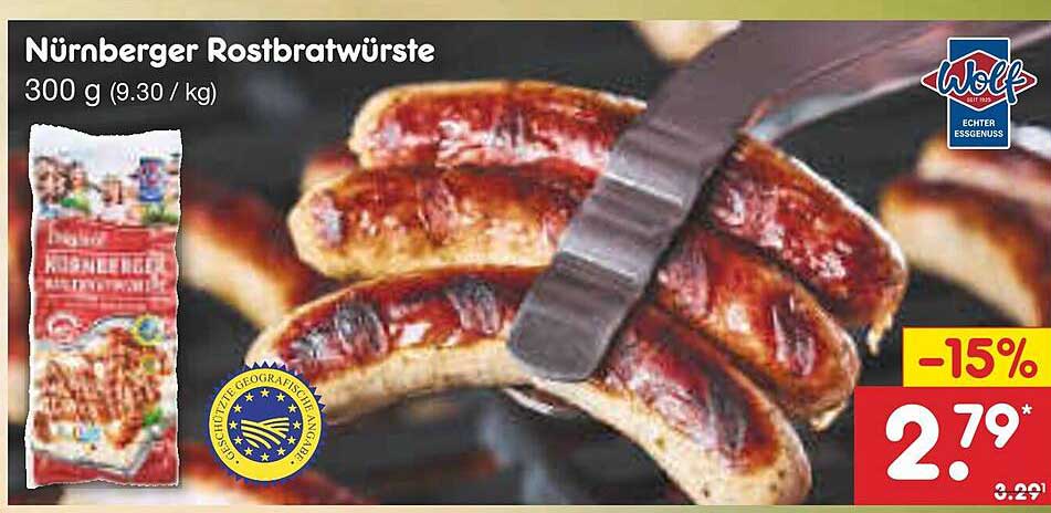Nürnberger Rostbratwürste 300 g