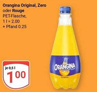 Orangina Original, Zero oder Rouge - PET-Flasche, je 0,5 l
