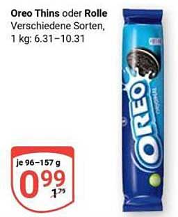Oreo Thins oder Rolle