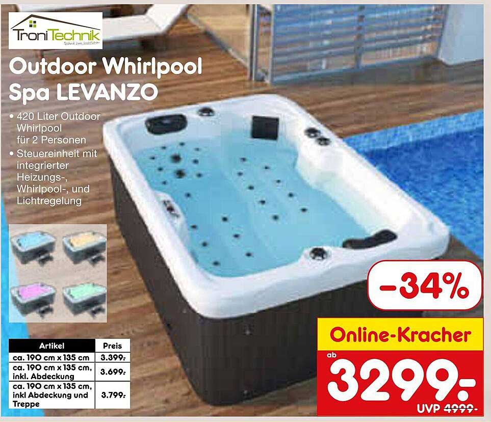 Outdoor Whirlpool Spa LEVANZO