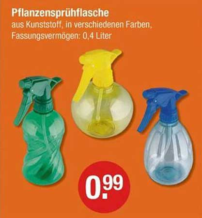 Pflanzensprühflasche aus Kunststoff - verschiedene Farben