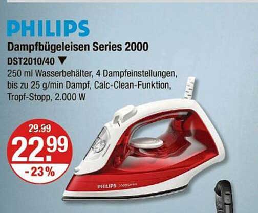 PHILIPS Dampf bügeleisen Series 2000 DST2010/40