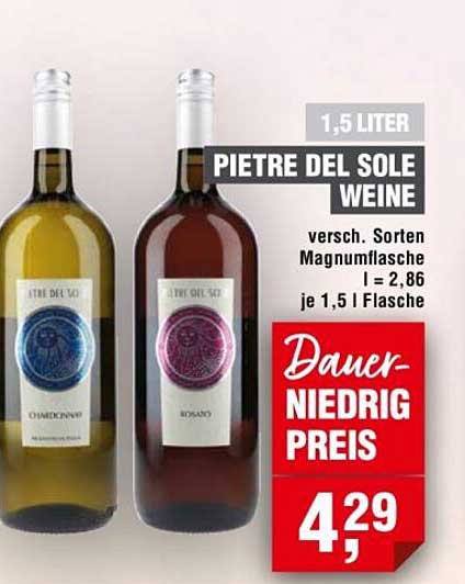 PIETRE DEL SOLE Weine - 1,5 Liter Magnumflasche