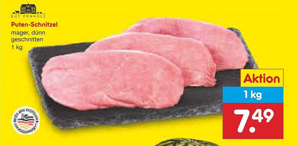 Puten-Schnitzel mager, dünn geschnitten – 1 kg