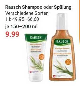 Rausch Shampoo oder Spülung - Verschiedene Sorten, je 150-200 ml