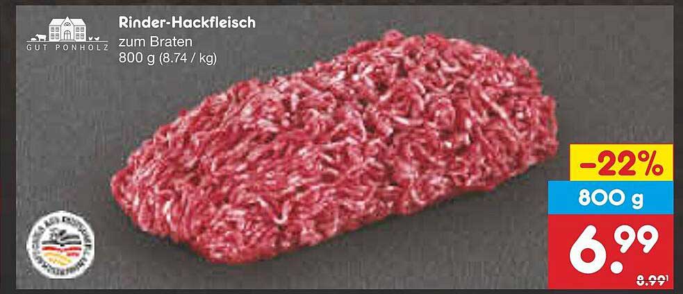 Rinder-Hackfleisch zum Braten 800 g