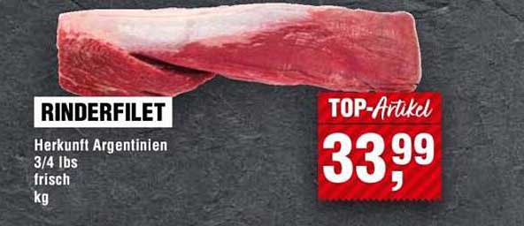 Rinderfilet aus Argentinien – frisch und saftig