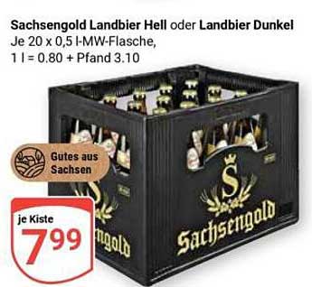 Sachsengold Landbier Hell oder Landbier Dunkel