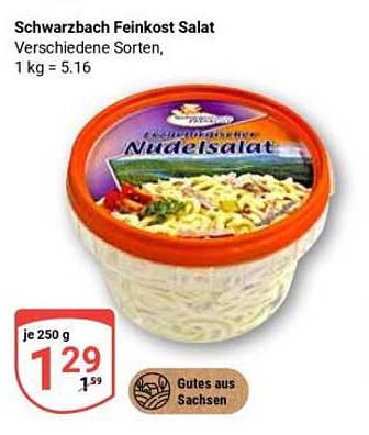 Schwarzbach Feinkost Salat - Nudel-Variation