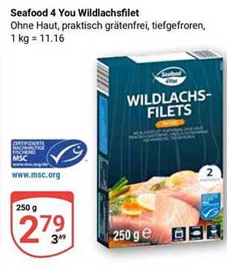 Seafood 4 You Wildlachsfilet 250 g