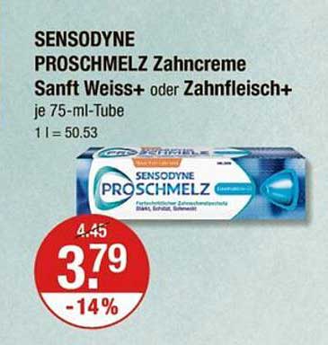 SENSODYNE PROSCHMELZ Zahnpasta Sanft Weiß oder Zahnschmelz