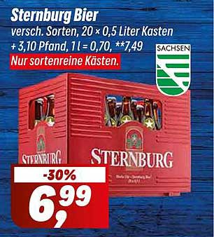 Sternburg Bier, 20 x 0,5 Liter Kasten