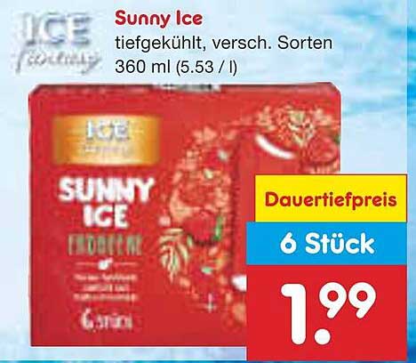 Sunny Ice – tiefgekühlt, verschiedene Sorten (360 ml)