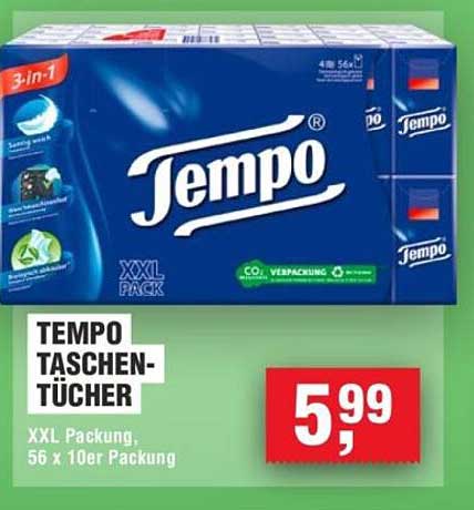 TEMPO TASCHEN-TÜCHER XXL PACKUNG, 56 x 10er PACKUNG