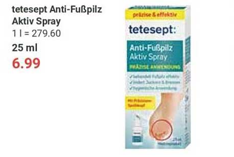 tetesept Anti-Fußpilz Aktiv Spray 25 ml