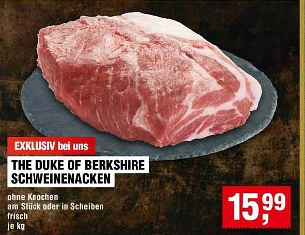 THE DUKE OF BERKSHIRE SCHWEINENACKEN - exklusiv bei uns