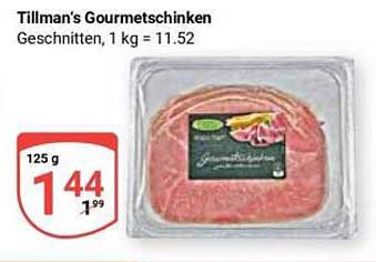 Tillman's Gourmet-Schinken, 125 g