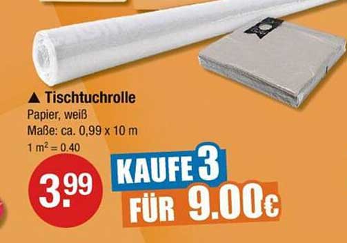 Tischdeko leicht gemacht: Weiße Tischdecke und Servietten im Set