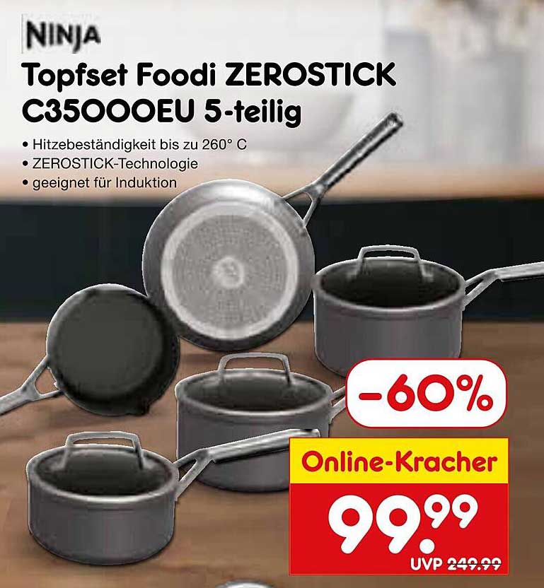 Topfset Foodi ZEROSTICK C350OOEU 5-teilig