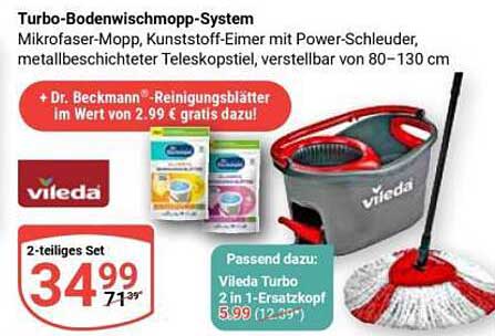 Turbo-Bodenwischmopp-System