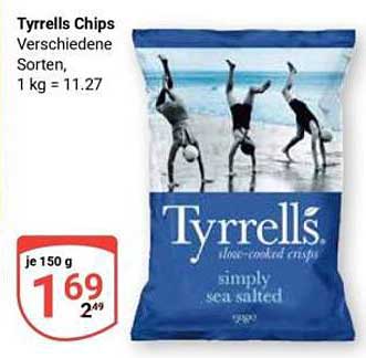 Tyrrells Chips - verschiedene Sorten, 150 g