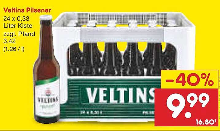 Veltins Pilsener 24 x 0,33 Liter Kiste zzgl. Pfand