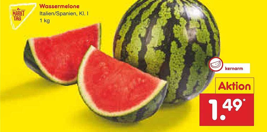 Wassermelone Italien/Spanien, Kl. I - 1 kg