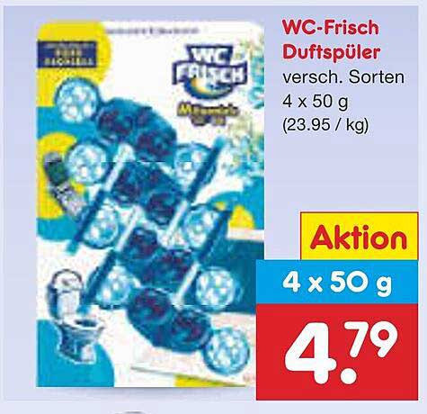 WC-Frisch Duftspüler 4 x 50 g (verschiedene Sorten)
